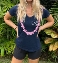 Load image into Gallery viewer, Kailua Lei V-neck Navy